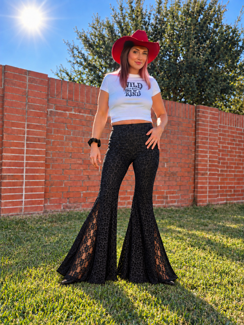 Lola Leopard Lace Flares