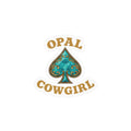 Opal Cowgirl Spade Logo Sticker