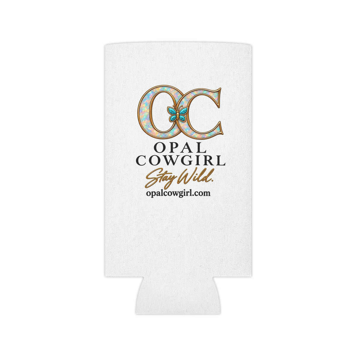 Opal Cowgirl Stay Wild Can Cooler — Regular & Slim