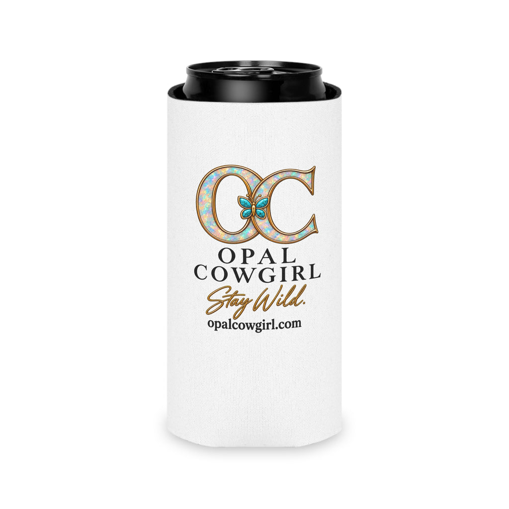 Opal Cowgirl Stay Wild Can Cooler — Regular & Slim