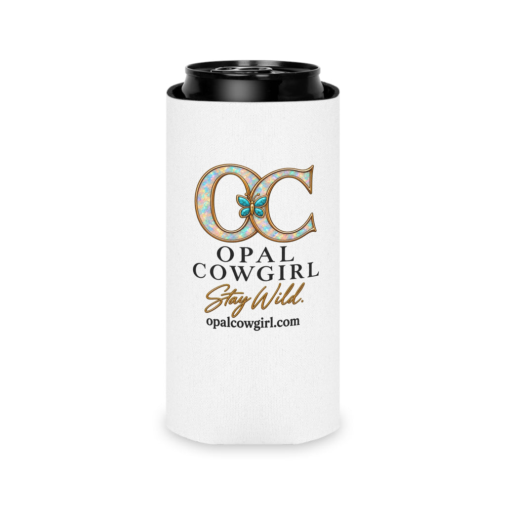 Opal Cowgirl Stay Wild Can Cooler — Regular & Slim