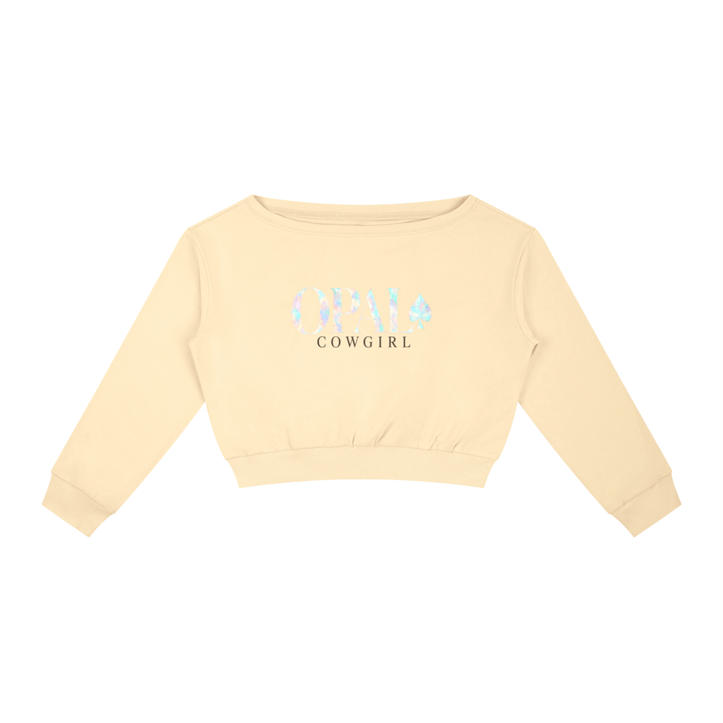 Opal Glow Off-Shoulder Sweatshirt
