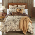 Donna Sharp Cowboy Cotton Quilt and matching shams styled on a bed; decorative pillows and other accessories not included