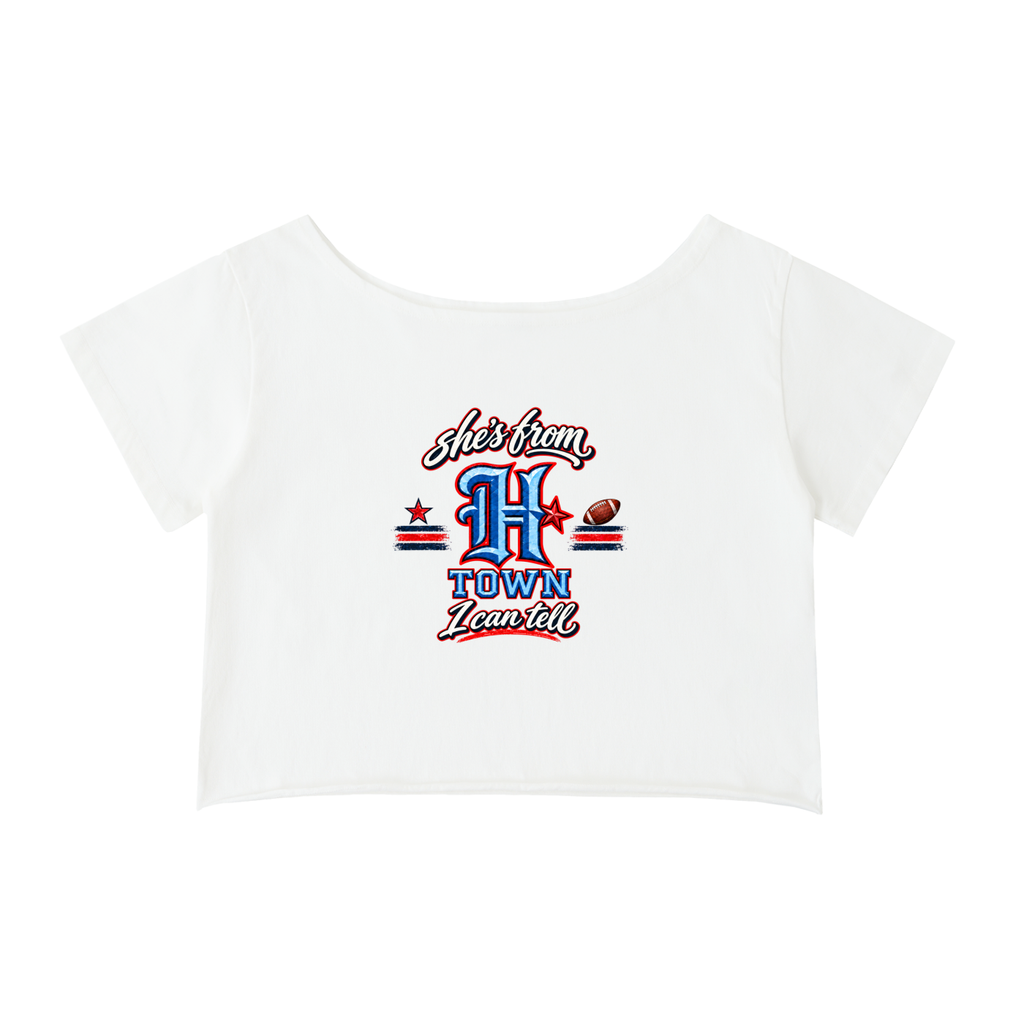 H-Town Belle Off-Shoulder T-Shirt