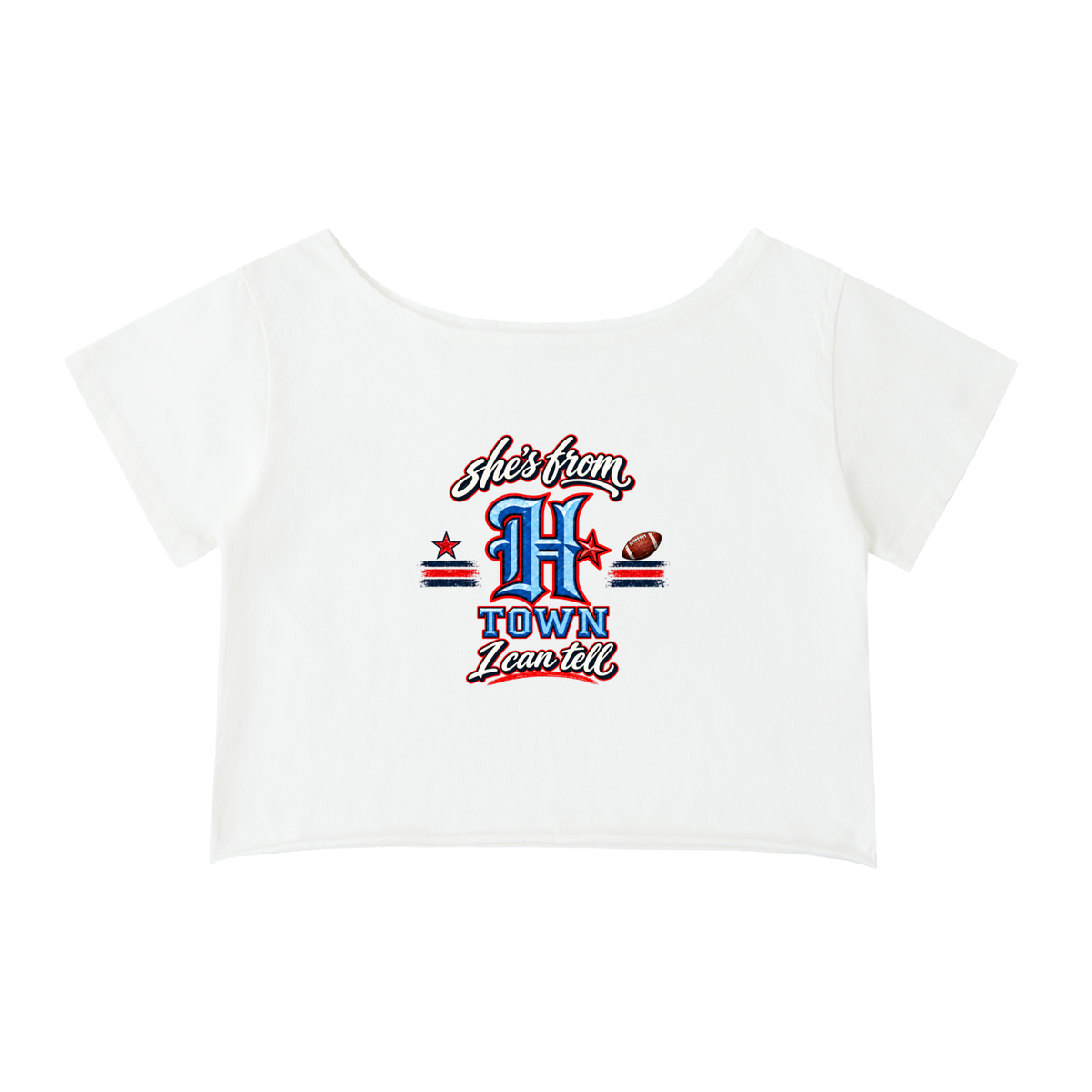 H-Town Belle Off-Shoulder T-Shirt