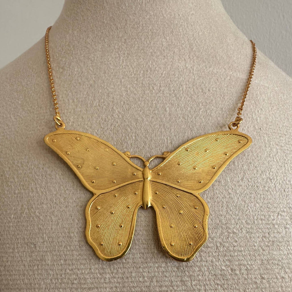 Free Spirit butterfly pendant necklace by Anokhi Green