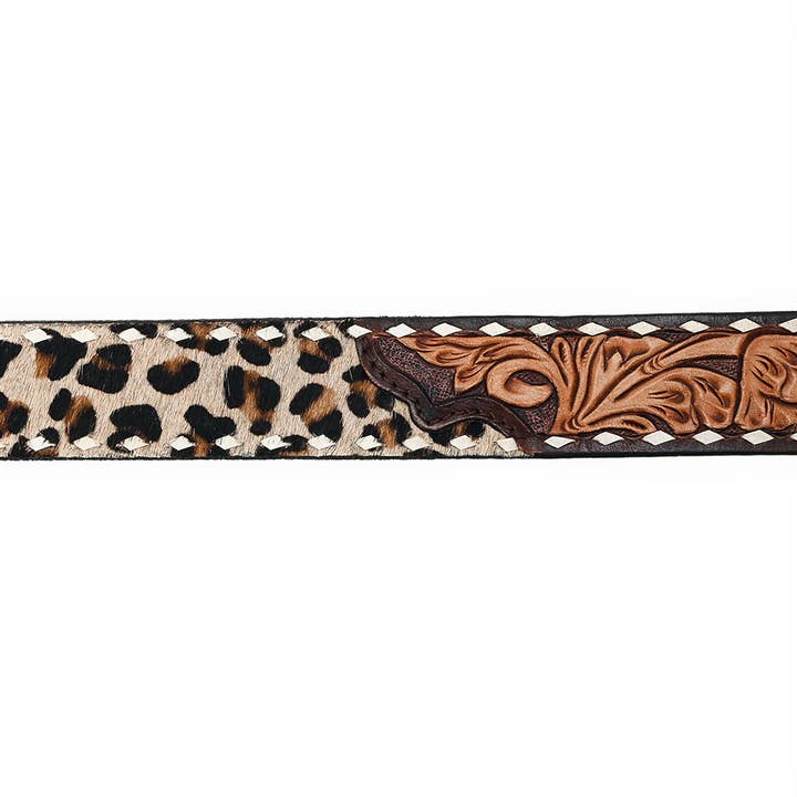 Leopard Western belt alternate view