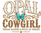 Opal Cowgirl Signature butterfly artwork detail