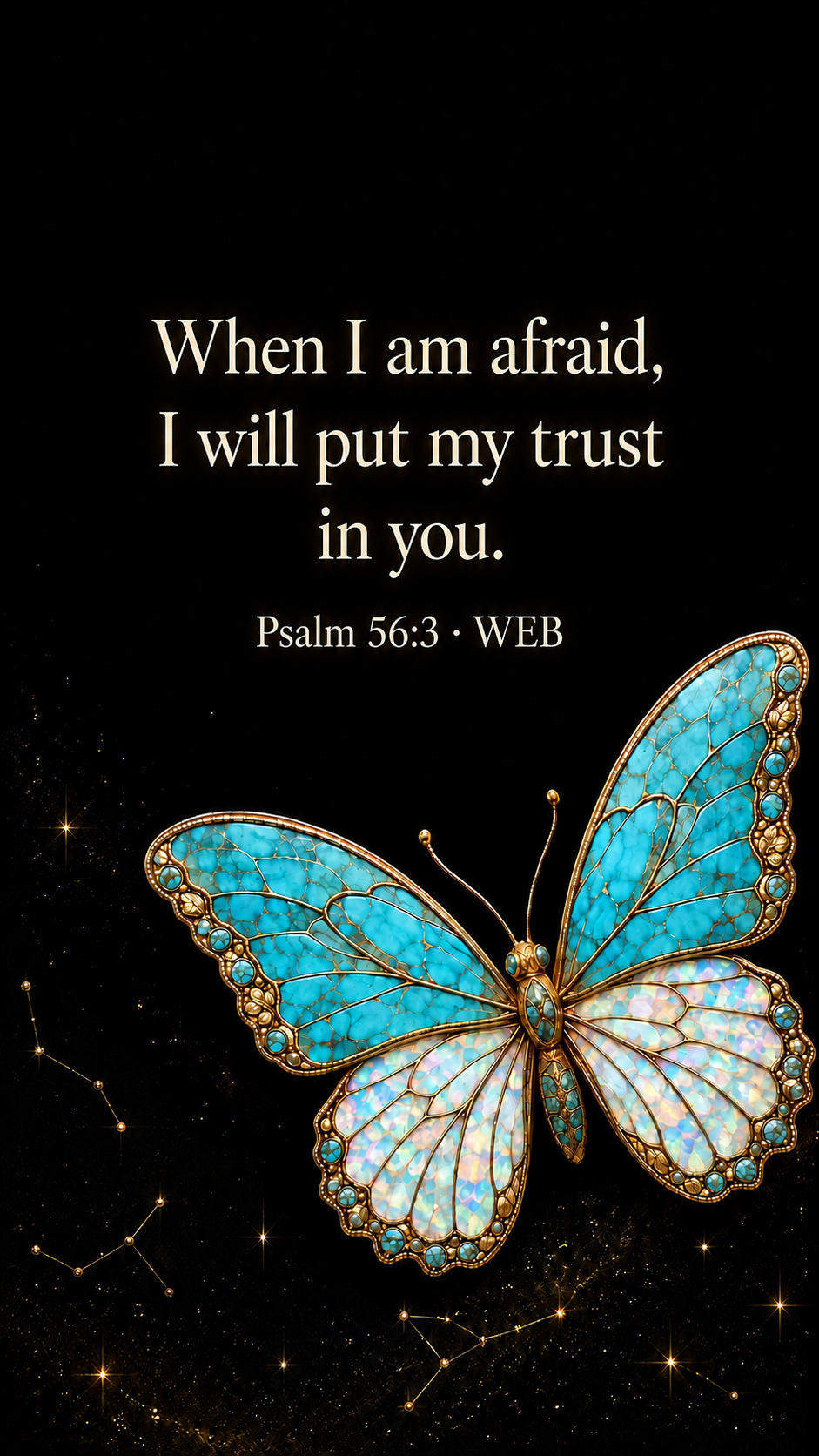 Trust — Butterfly Phone Wallpaper
