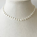 Pippa heart necklace, white small